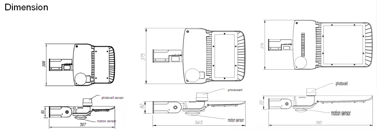 Shoe Box Design High Effciency 140LM/W Daylight or Motion Sensor Dimmable Type 300W LED Shopping Mall Lighting