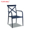 Commercial Contract Cheap Wholesale Colored Aluminium Outdoor Metal Garden Chair 