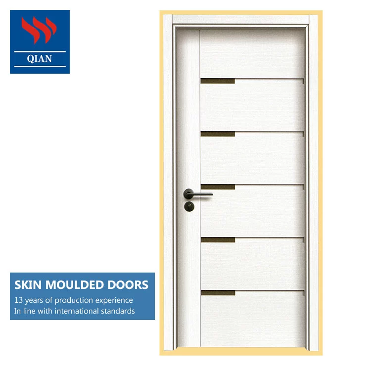 ecotype soundproof single leaf flush interior laminated wood vener flush door(MD-JY-003)