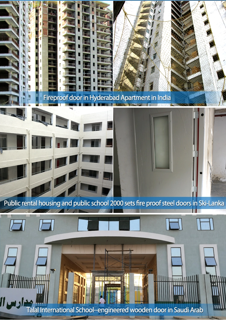 security MDF HPL single leaf flush wooden door interior moulded flush skin door(MD-JY-004)