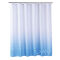 Blue Gradient Colors Polyester Printed Shower Curtain 