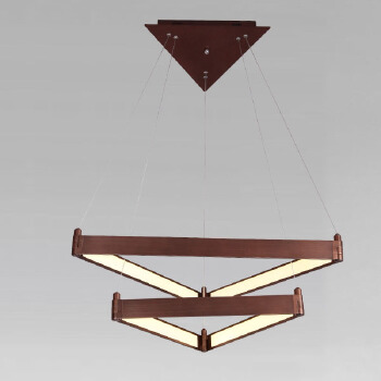 ETL Listed Easy Hanging and Assembly Design Lamp Ceiling Geometric Double Triangle Led Pendant Light