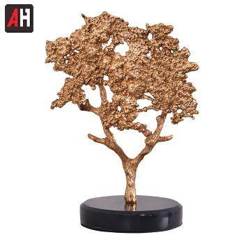 Copper tree jade base decorative home luxury dining room decor 