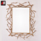 Frame decorative square decorative wall mirror made in brass