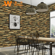 A62-24P12 restaurant dining room decoration 3d vinyl PVC wallpaper wood