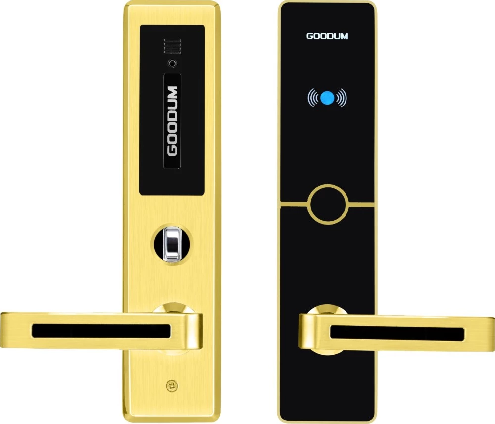 Goodum RF card digital hotel door lock with security software