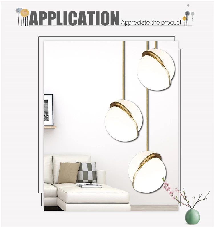 Modern living room light iron base acrylic semicircle ceiling lamp
