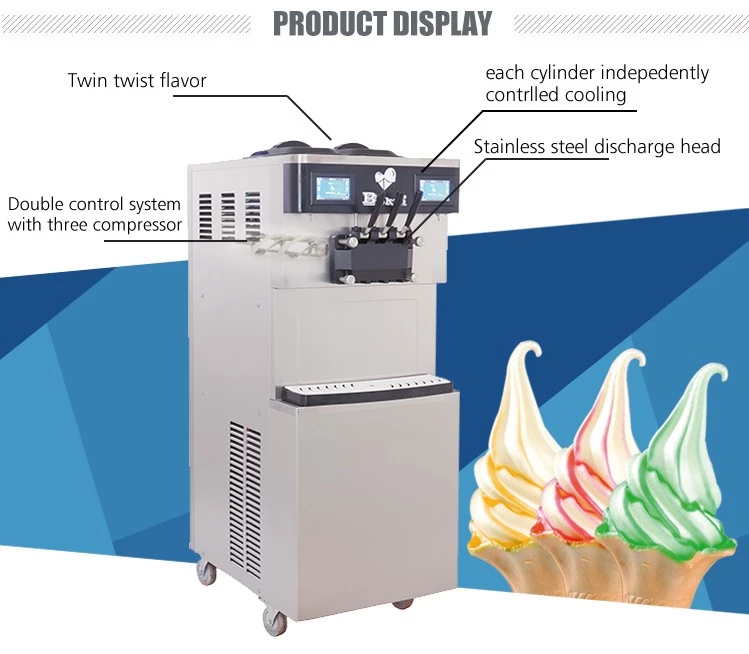 Low price commercial Portable cone soft ice cream machine