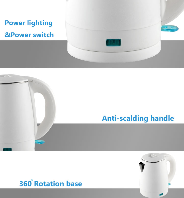 1.0L Small Compact Stainless Steel Electric Kettle with good quality