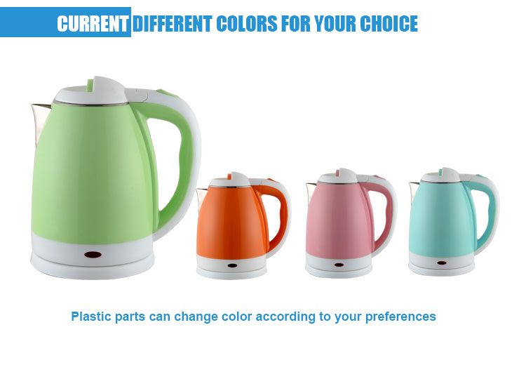 1.8L hotel using rotational plastic cordless double electric kettle