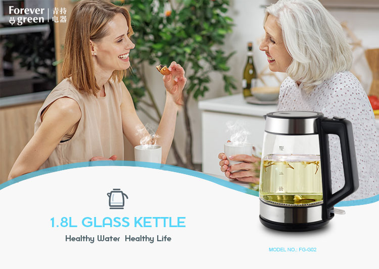 Popular Color changing electric glass kettle for wholesales