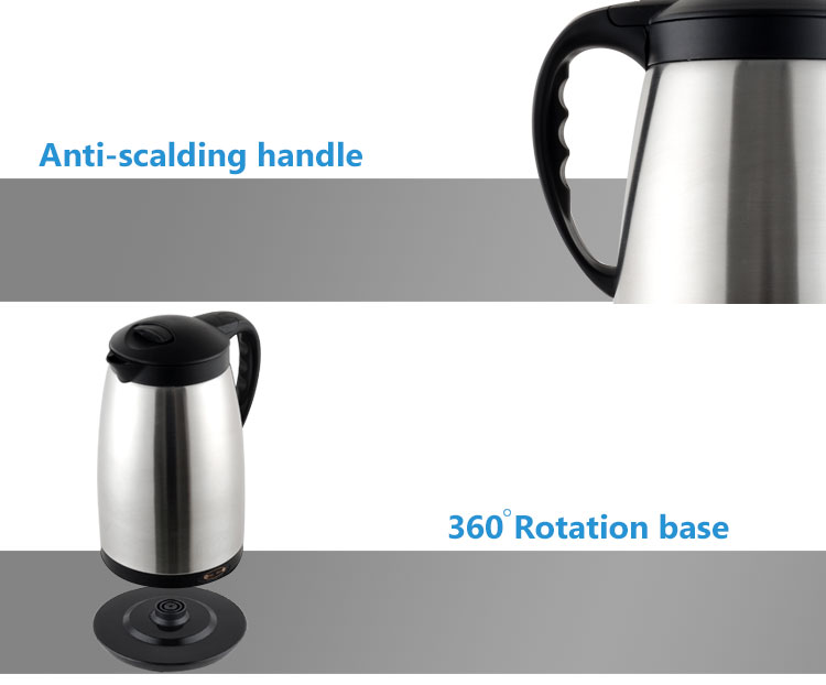 2.0L large capacity electric stainless steel kettle with keep warm