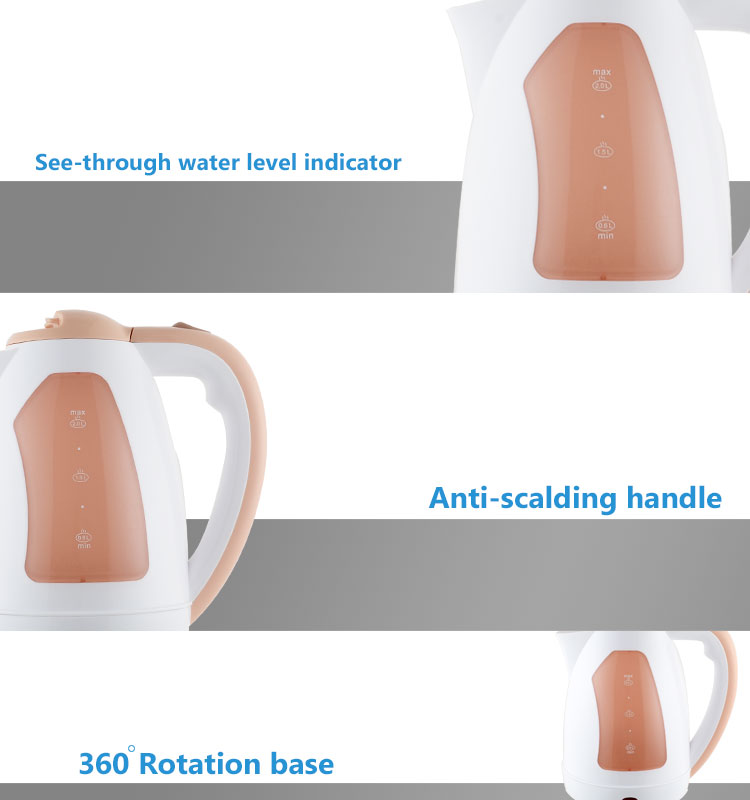 Electric Supplies Water Heater Plastic Electric Tea Kettle