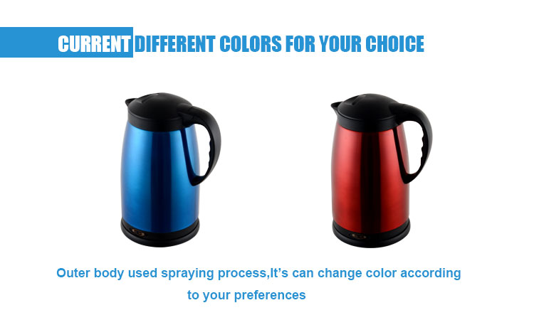 2.0L large capacity electric stainless steel kettle with keep warm