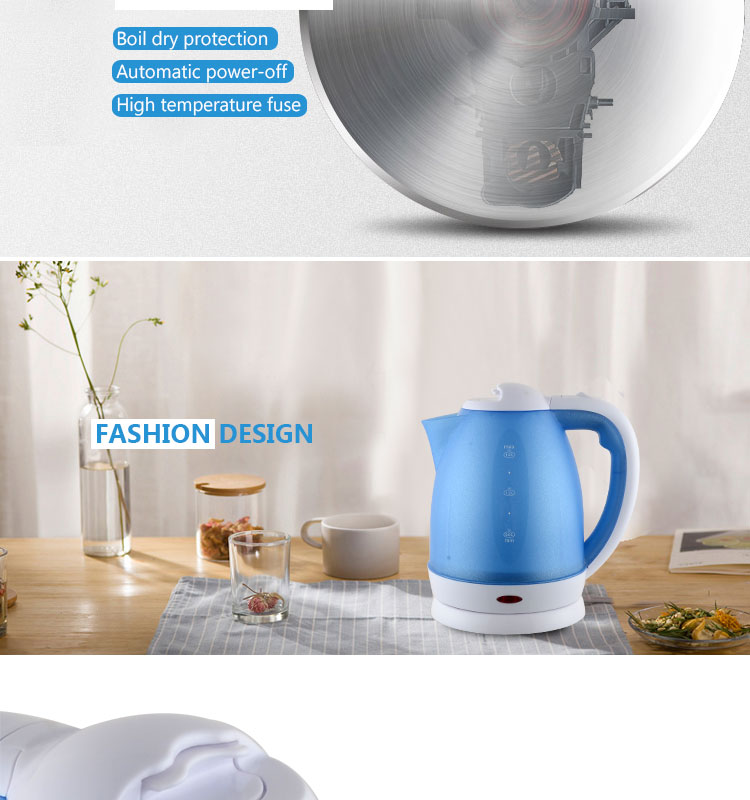 2017 Kitchen Appliances Turkish Tea Plastic Electric Kettle