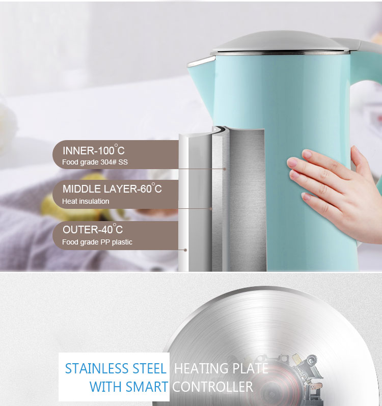Electric appliance 360 degree 1.8L big capacity boiling electric kettle