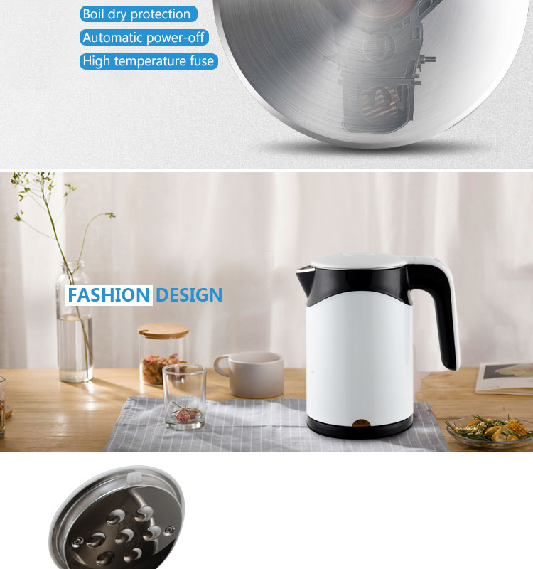 Daily home use convenient stainless steel electric kettle for home