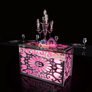 Glass top rectangle wedding decoration table for events JC-SJ01 