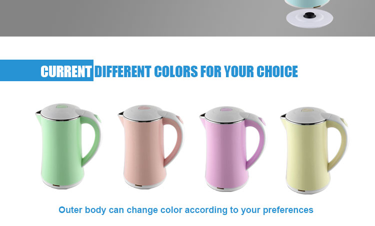 Hot products! double walls boiling electric water kettle