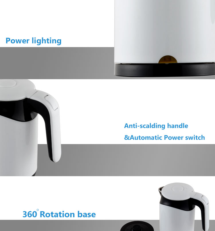 Daily home use convenient stainless steel electric kettle for home