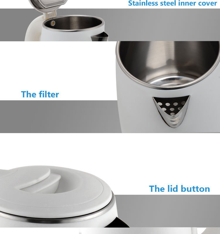 1.0L Small Compact Stainless Steel Electric Kettle with good quality