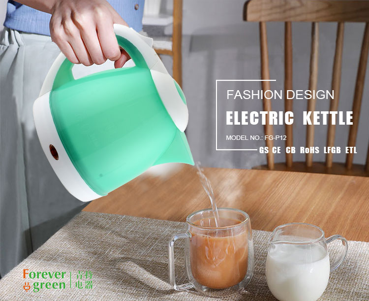 360 degree rotational 100% new plastic new convenient design boiler electric water kettle