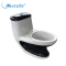 Double color one piece toilet with built-in bidet 