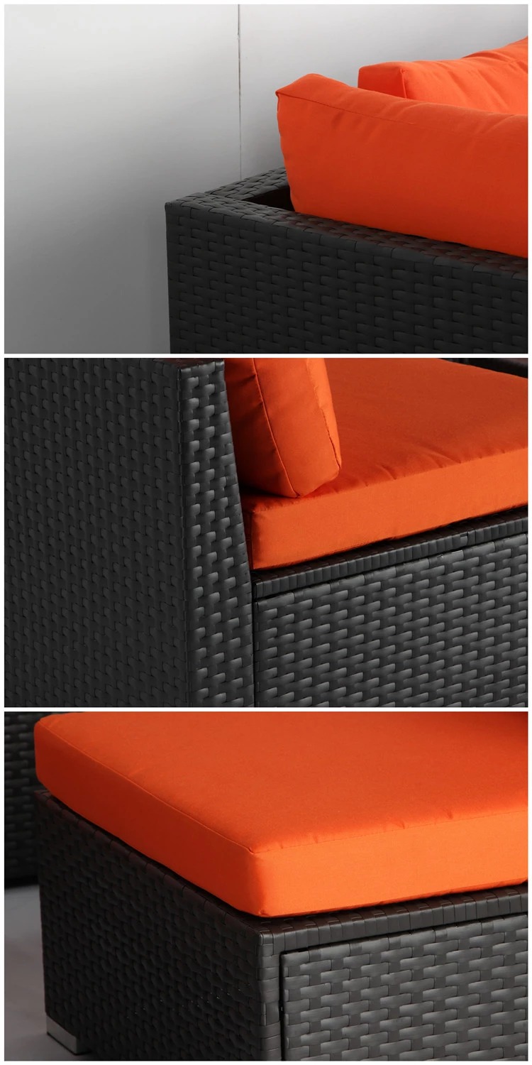 PE Rattan Furniture Corner Sofa Set rattan modular sofa sets