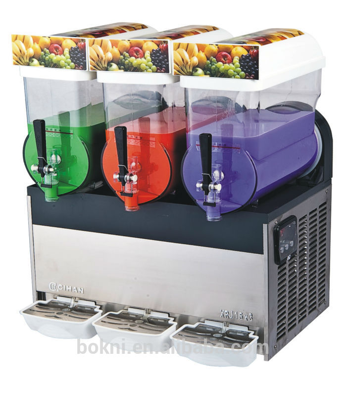 Block type 3 tanks slushies machine with 304 stainless steel