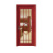 Modern Office Wood Door With Glass PVC MDF Wooden Door 