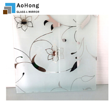 Etched Decorative Glass Panel for Doors 