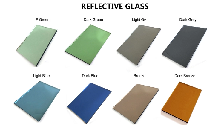 Low Price Dark Blue Reflective Glass in hebei 4mm 5mm 6mm