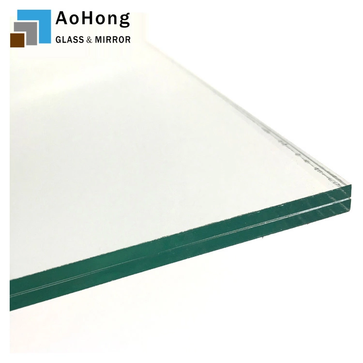 Blue tinted Laminated Glass with Waterjet Cutting