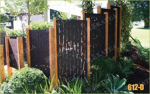 WPC embossed plate garden courtyard durable outdoor wpc outdoor fence post