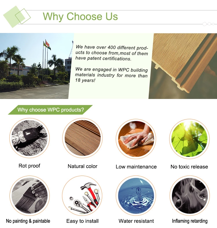 Rot-resistant outdoor easy install wpc decor plastic square malaysian recycled timber tube cladding external