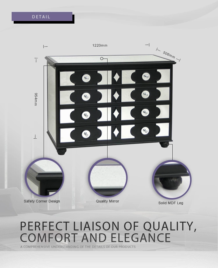 Alibaba best sellers classical furniture mirrored side table