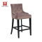  Dingzhi Abison Versailles pink tufted bar stool 