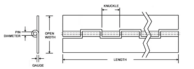 SUS304 door hinges for steel frame