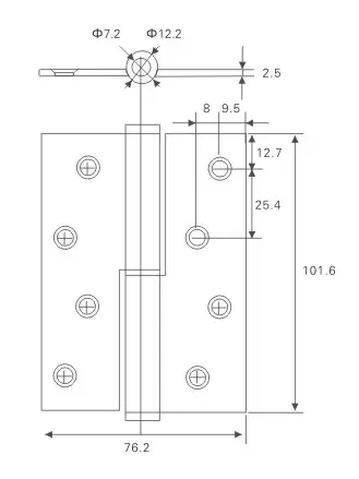4 inch stainless steel lift off hinge