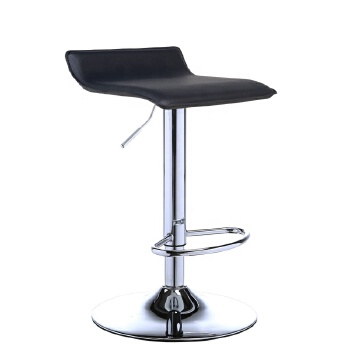 PU seat high stand adjustable foot lifter vintage industrial bar stool 