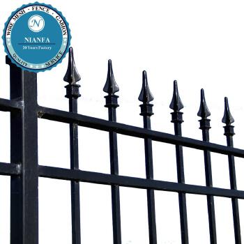 Cheap railing spear points wrought iron fence prices