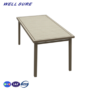 Well Sure Outdoor Waterproof Metal Cast Aluminum Coffee Beer Garden Table