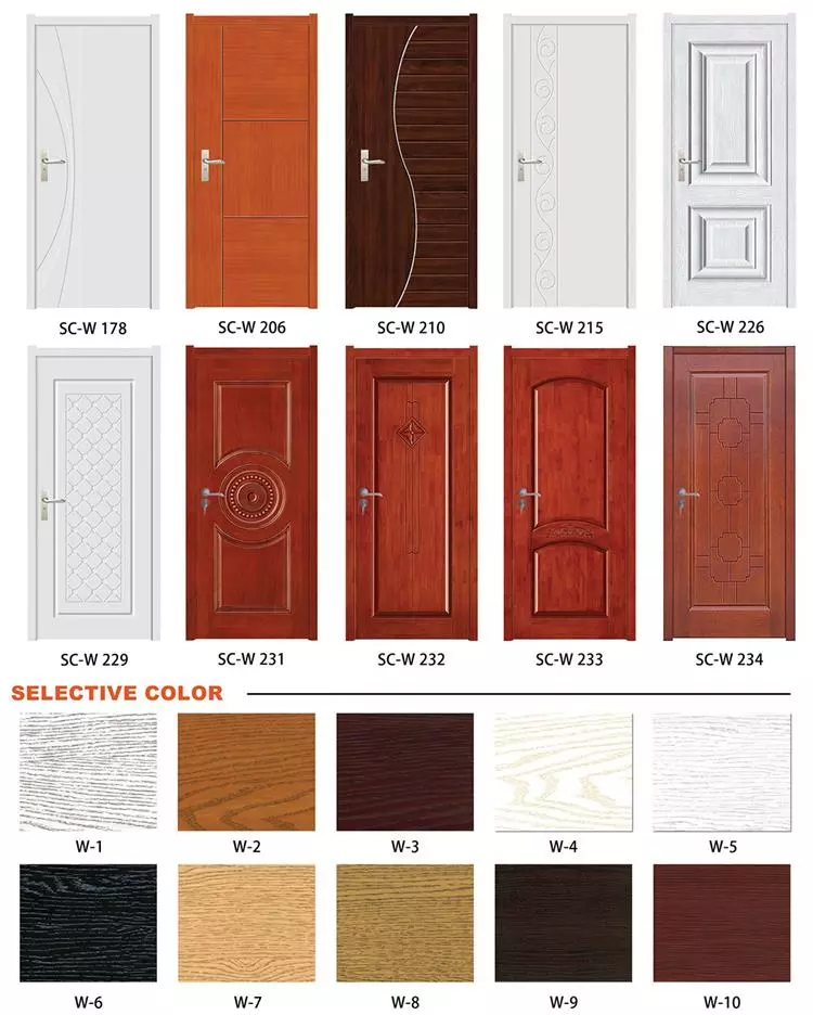 2018 high security wood door design in bangladesh