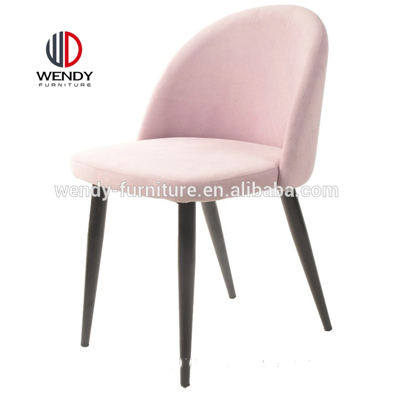 French Style Unique design Velvet Fabric Dining Room Chairs