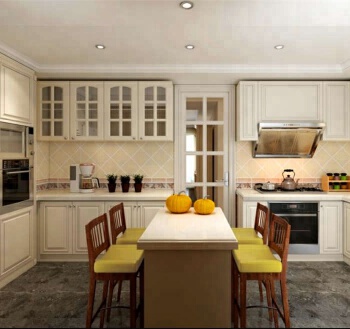 wholesales high gloss PVC kitchen cabinets 