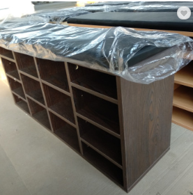 cheap price wooden material change shoe bench 