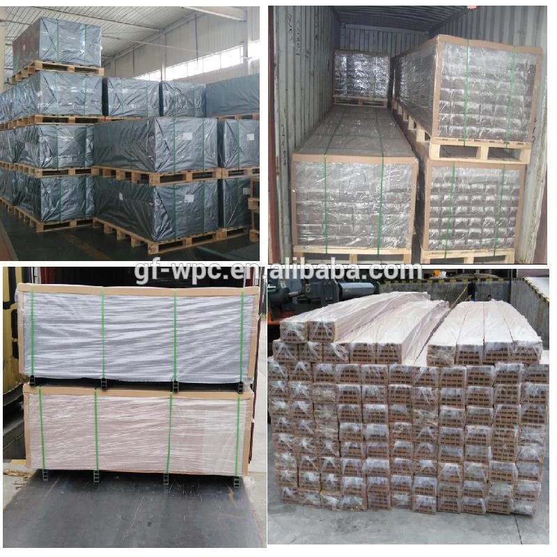 Outdoor wpc deck plastic wood co-extrusion BPC decking