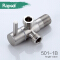 stainless steel 304 angle valve double outet Cock Valve
