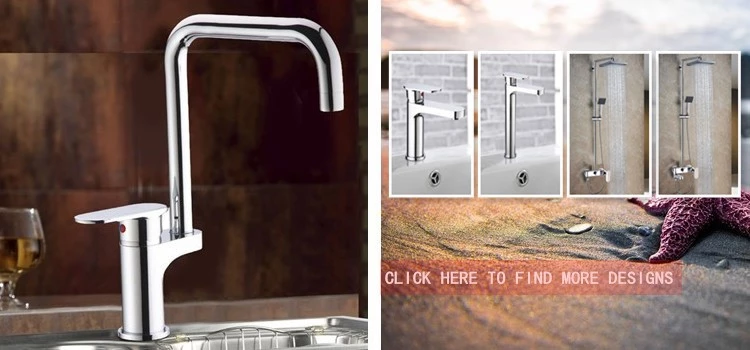 Golden Luxury Design Hot and Cold Deck Mounted Double Handles Basin Faucet