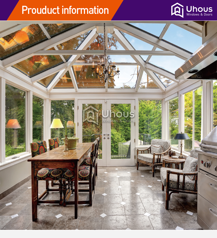 high quality customized sunroom outdoor glass room